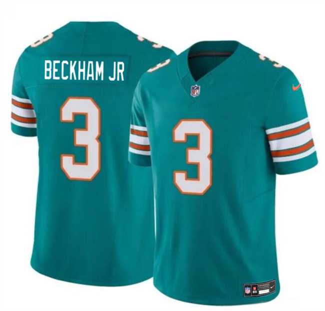 Men & Women & Youth Miami Dolphins #3 Odell Beckham Jr Aqua 2023 F.U.S.E Alternate Vapor Limited Stitched Jersey->los angeles rams->NFL Jersey